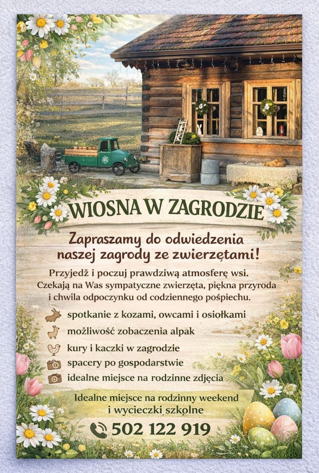 Wiosna w Zagrodzie - Oferta